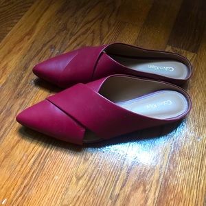 Calvin Klein Red Flats